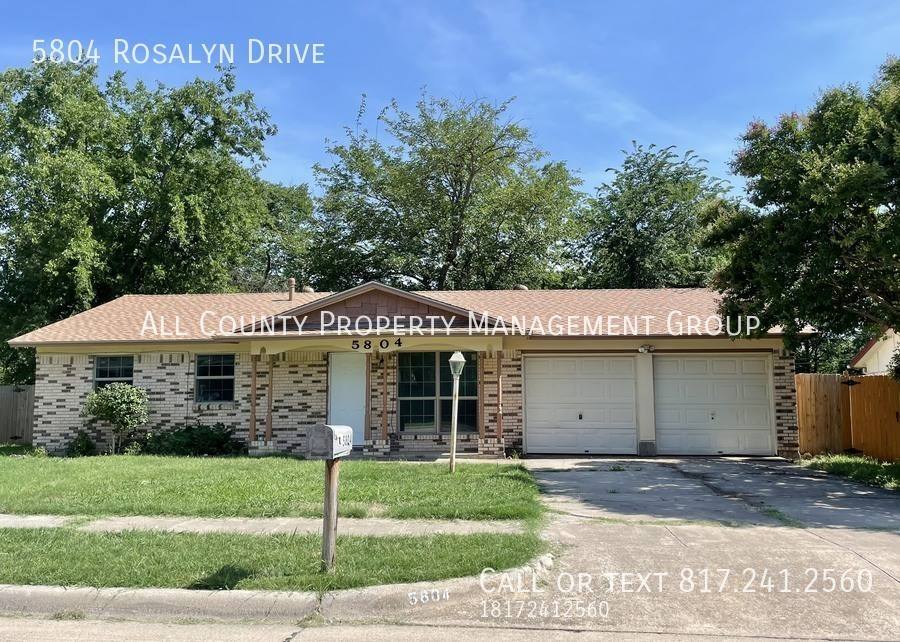 House for rent at 5804 Rosalyn Dr, Fort Worth, TX 76148