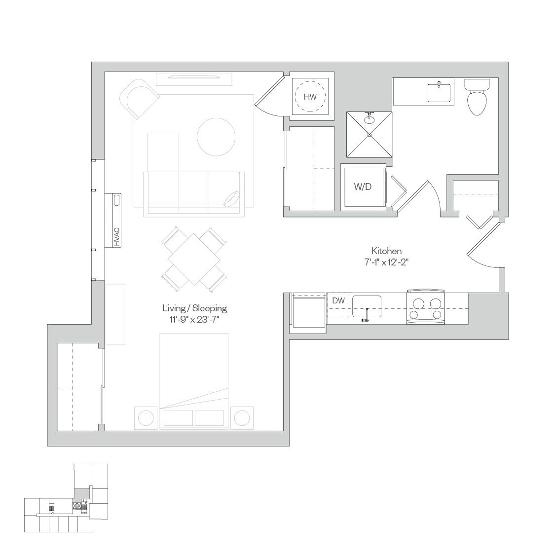 Apartment for rent at Roxford at the Crosswalks, 1020 E Armour Blvd, Kansas City, MO 64109