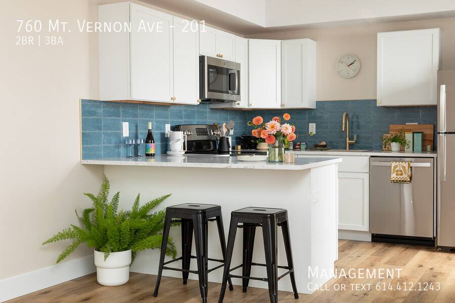 Townhouse for rent at 760 Mount Vernon Ave #201, Columbus, OH 43203