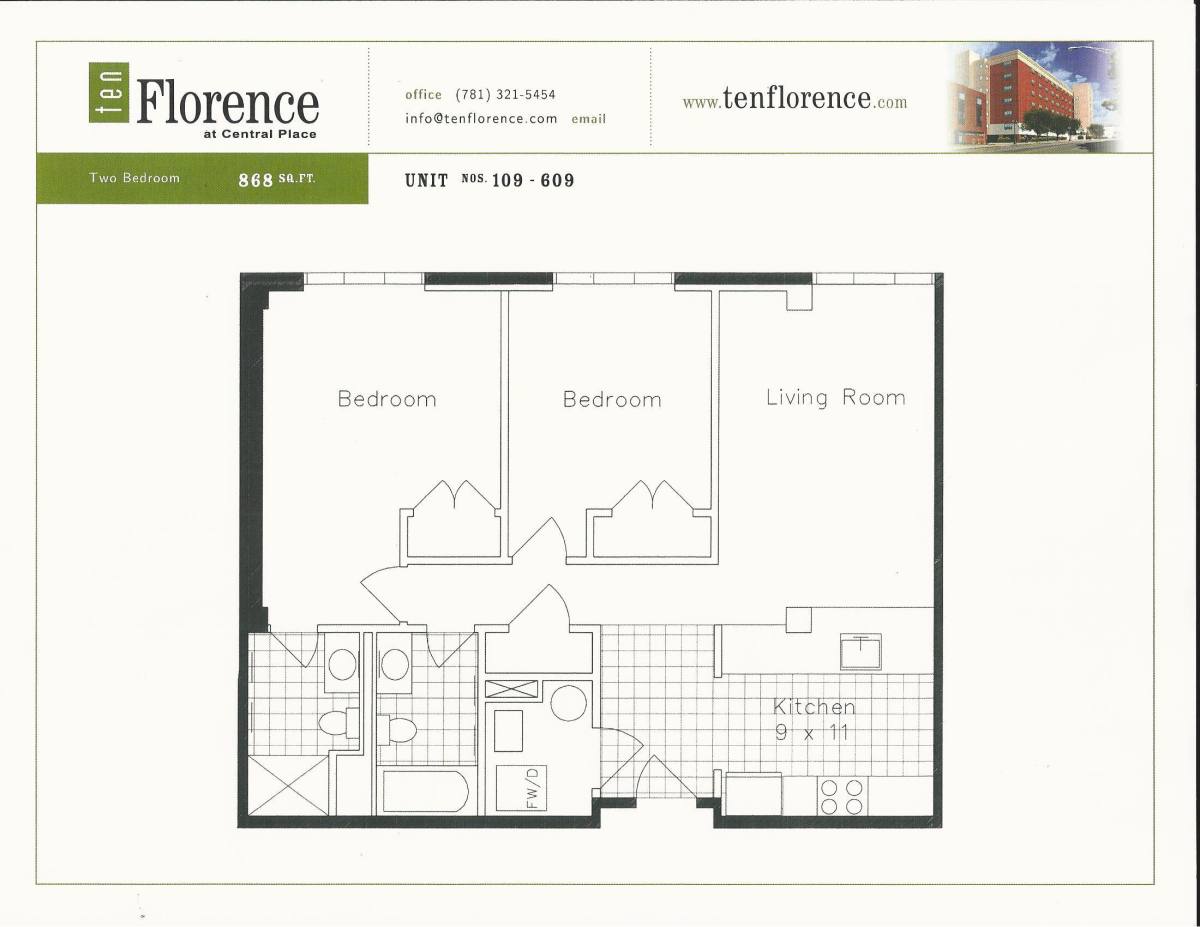 Apartment for rent at Central Place, 10 Florence St, Malden, MA 02148