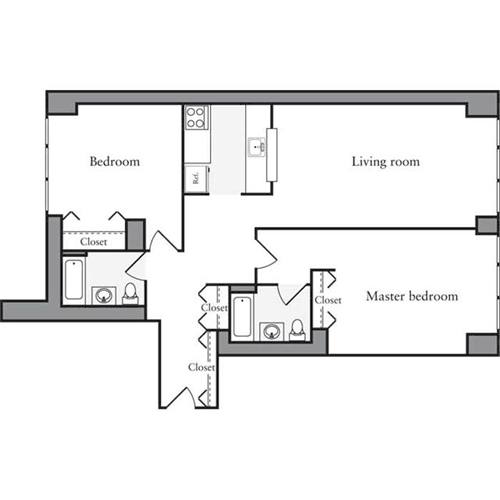 Apartment for rent at 505 W 54th St #1219, New York, NY 10019