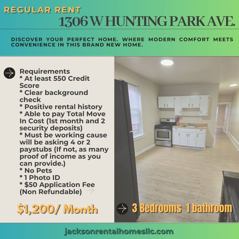 Apartment for rent at 1306 W Hunting Park Ave #1, Philadelphia, PA 19140