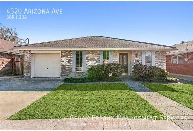 House for rent at 4320 Arizona Ave, Kenner, LA 70065