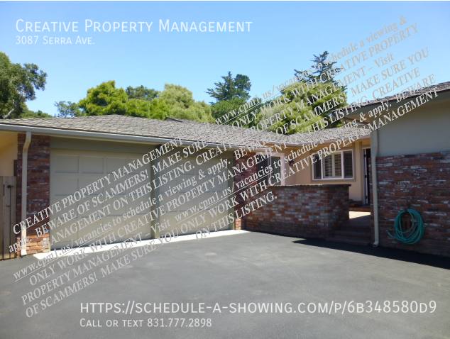 House for rent at 3087 Serra Ave, Carmel, CA 93923