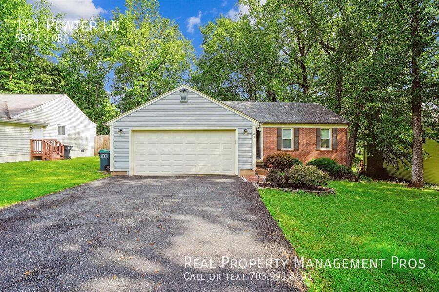 House for rent at 131 Pewter Lane, Stafford, VA 22554
