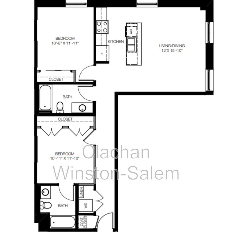 Apartment for rent at 50 W Fourth St #117, Winston Salem, NC 27101