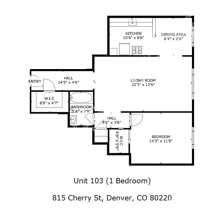 Apartment for rent at 819 Cherry St #104, Denver, CO 80220