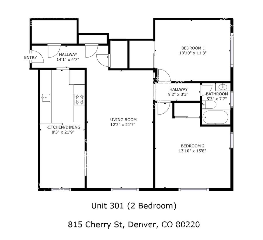 Apartment for rent at 822 Cherry St #202, Denver, CO 80220