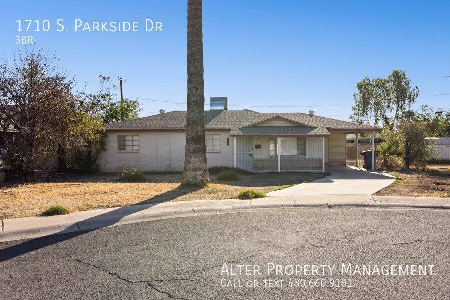 House for rent at 1710 S Parkside Dr, Tempe, AZ 85281