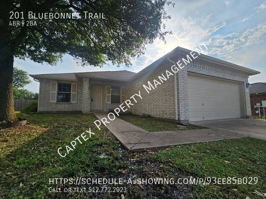 House for rent at 201 Bluebonnet Trail, Leander, TX 78641