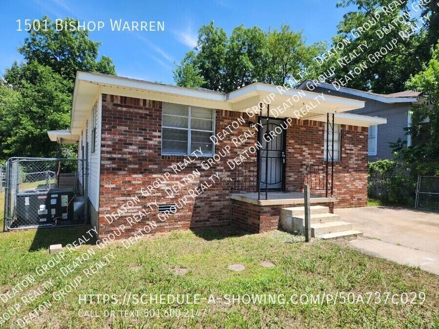 House for rent at 1501 Bishop Warren, Little Rock, AR 72204