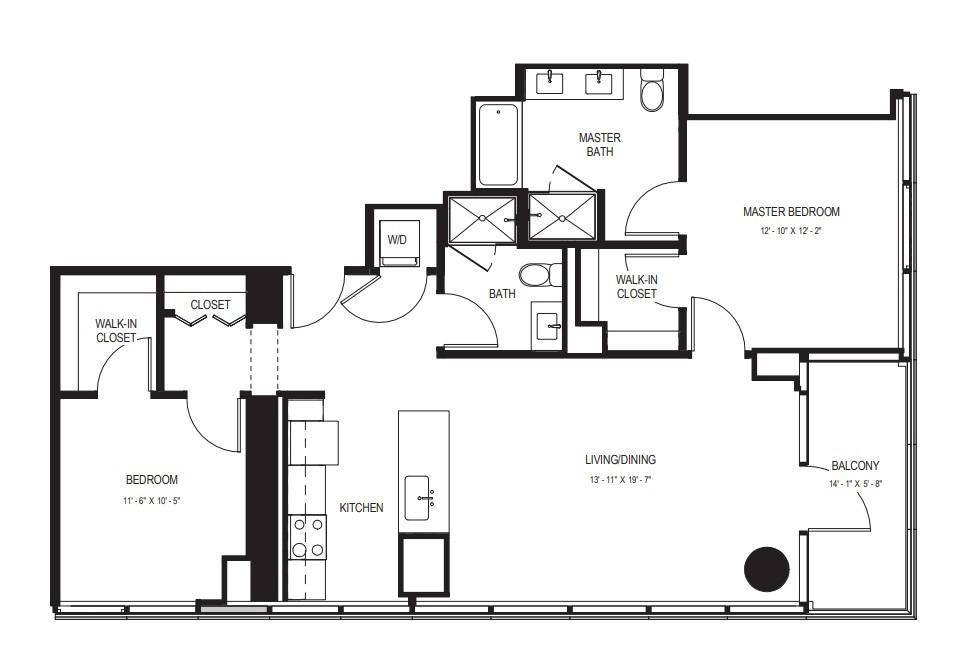Apartment for rent at 343 W Wolf Point Plaza #2505, Chicago, IL 60654