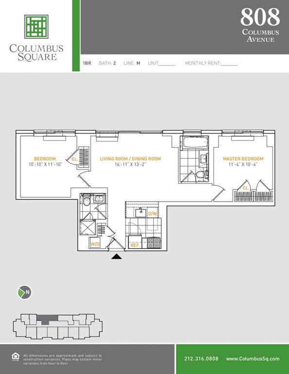 Apartment for rent at 808 Columbus Ave, New York, NY 10025
