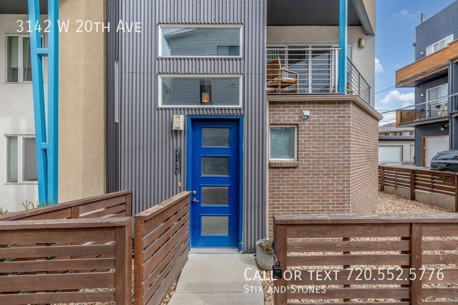 Townhouse for rent at 3142 W 20th Ave, Denver, CO 80211