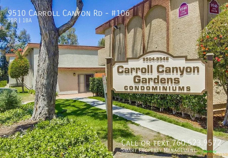 Apartment for rent at 9510 Carroll Canyon Rd #106, San Diego, CA 92126