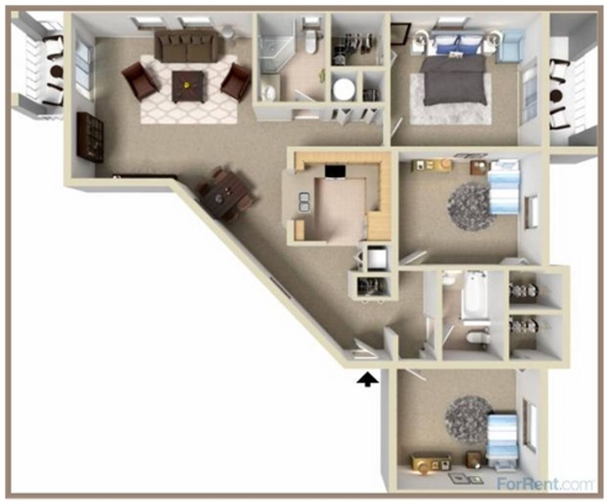 Apartment for rent at 1973 Brandywine Rd, West Palm Beach, FL 33409