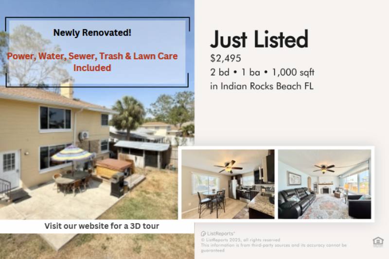 Apartment for rent at 315 12th Ave #A, Indian Rocks Beach, FL 33785