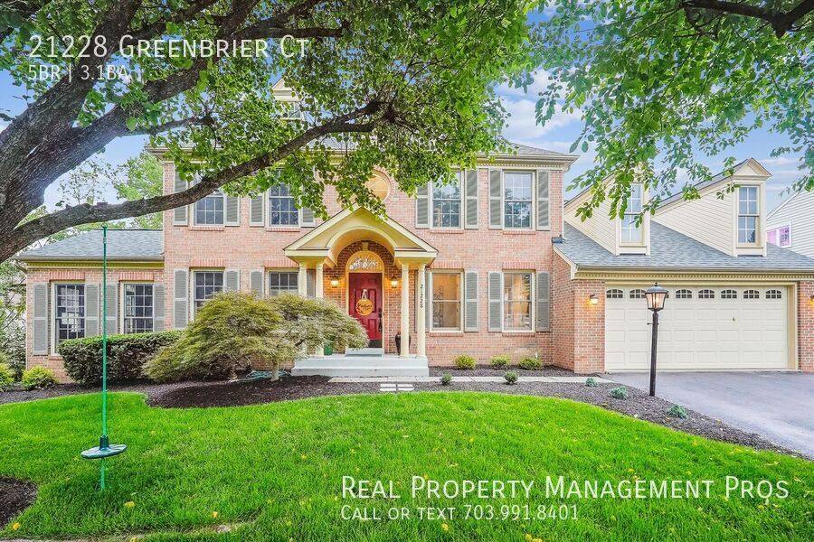 House for rent at 21228 Greenbrier Court, Ashburn, VA 20147