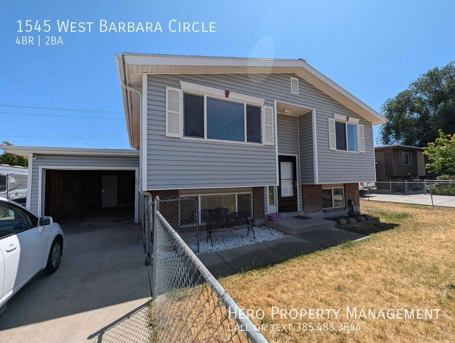 House for rent at 1545 W Barbara Circle, West Jordan, UT 84084