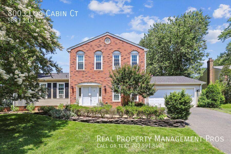 House for rent at 8003 Log Cabin Court, Springfield, VA 22153