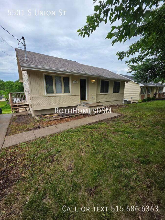 House for rent at 5501 S Union St, Des Moines, IA 50315