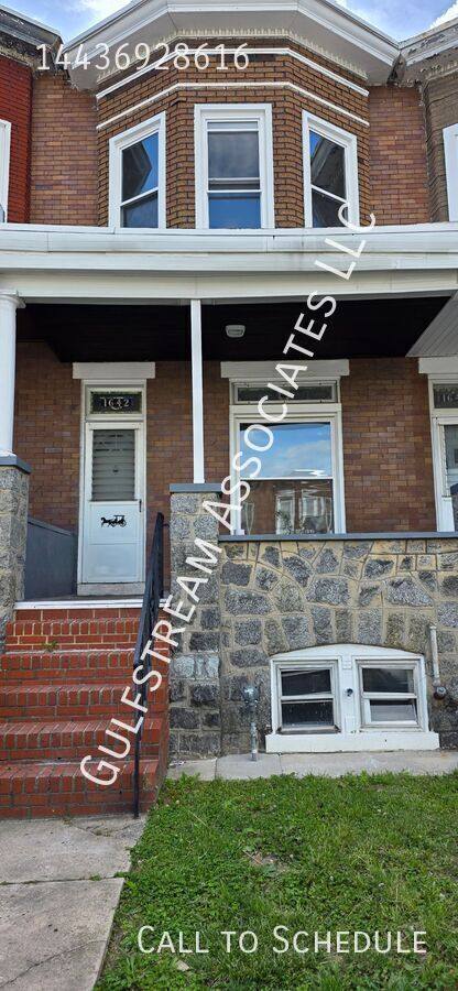 Townhouse for rent at 1642 N Smallwood St, Baltimore, MD 21216