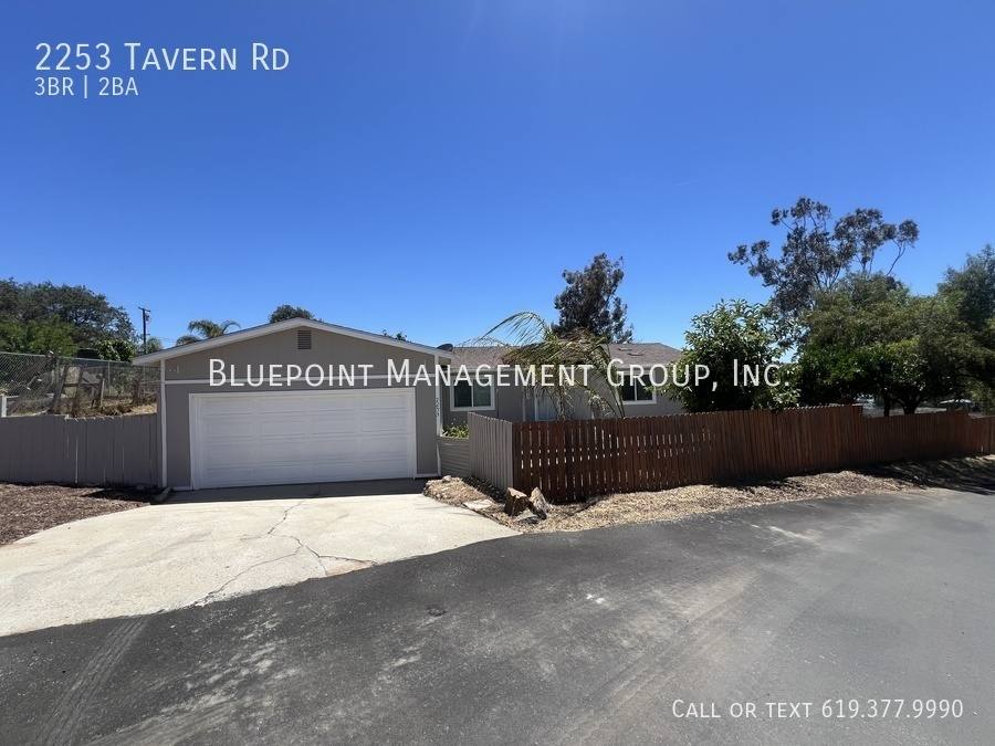 House for rent at 2253 Tavern Rd, Alpine, CA 91901