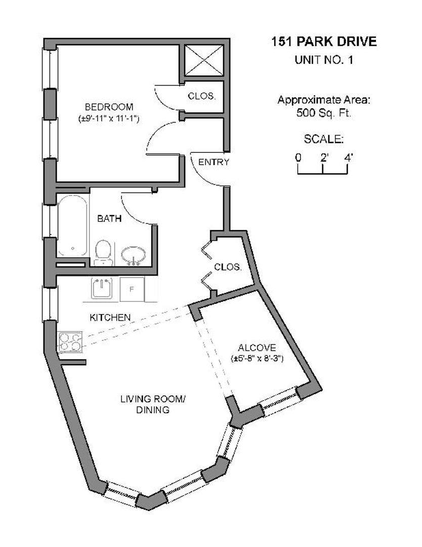 Apartment for rent at 151 Park Dr #1, Boston, MA 02215
