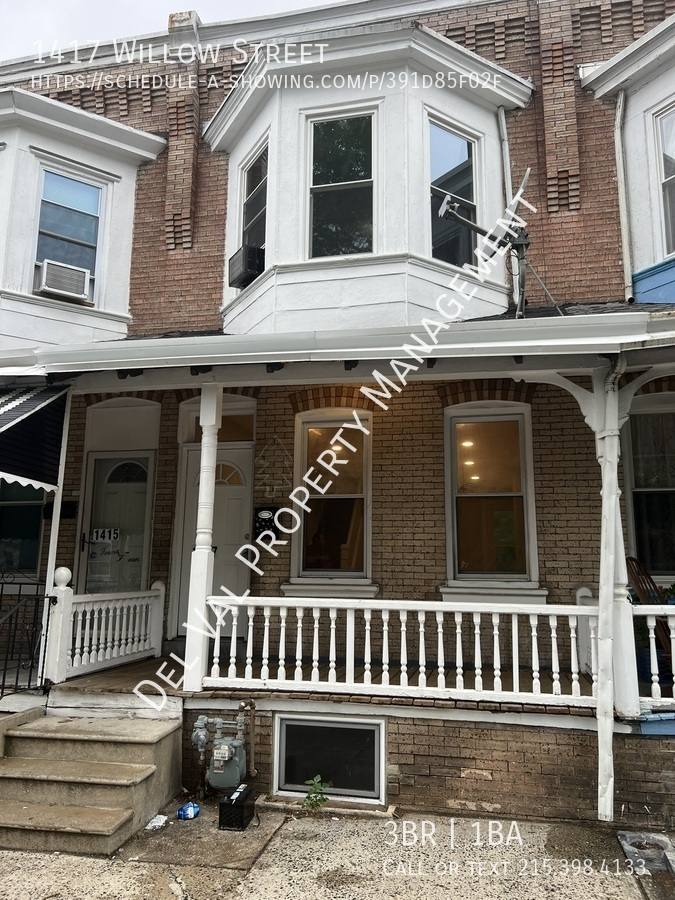 Townhouse for rent at 1417 Willow St, Norristown, PA 19401