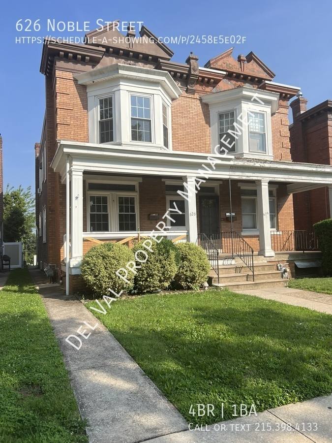 Townhouse for rent at 626 Noble St, Norristown, PA 19401