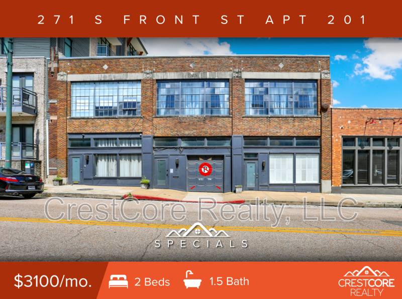 Condo for rent at 271 S Front St #201, Memphis, TN 38103