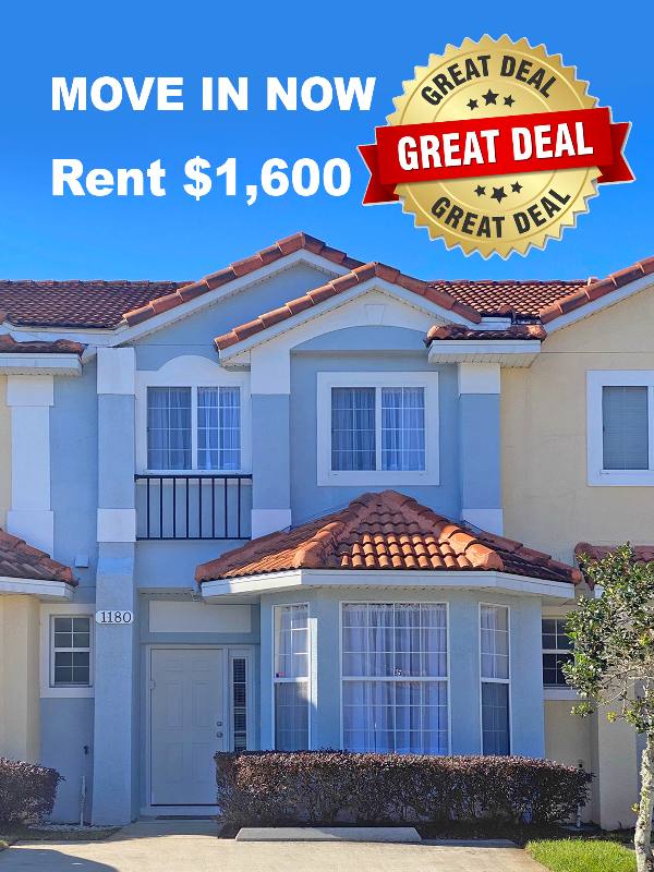 Townhouse for rent at 1180 S Beach Circle, Kissimmee, FL 34746