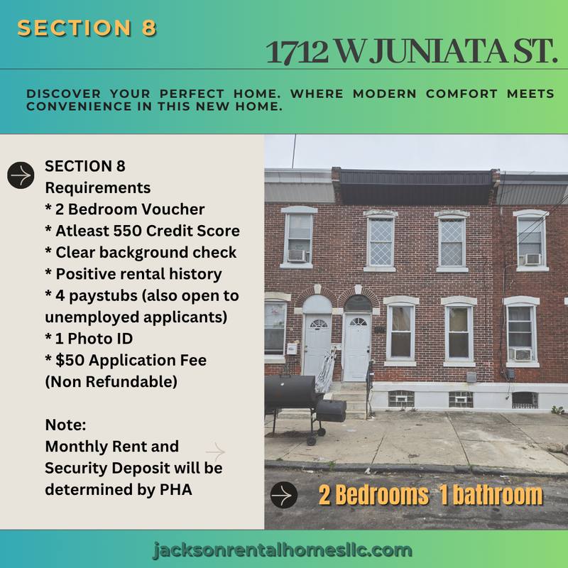 House for rent at 1712 W Juniata St, Philadelphia, PA 19140