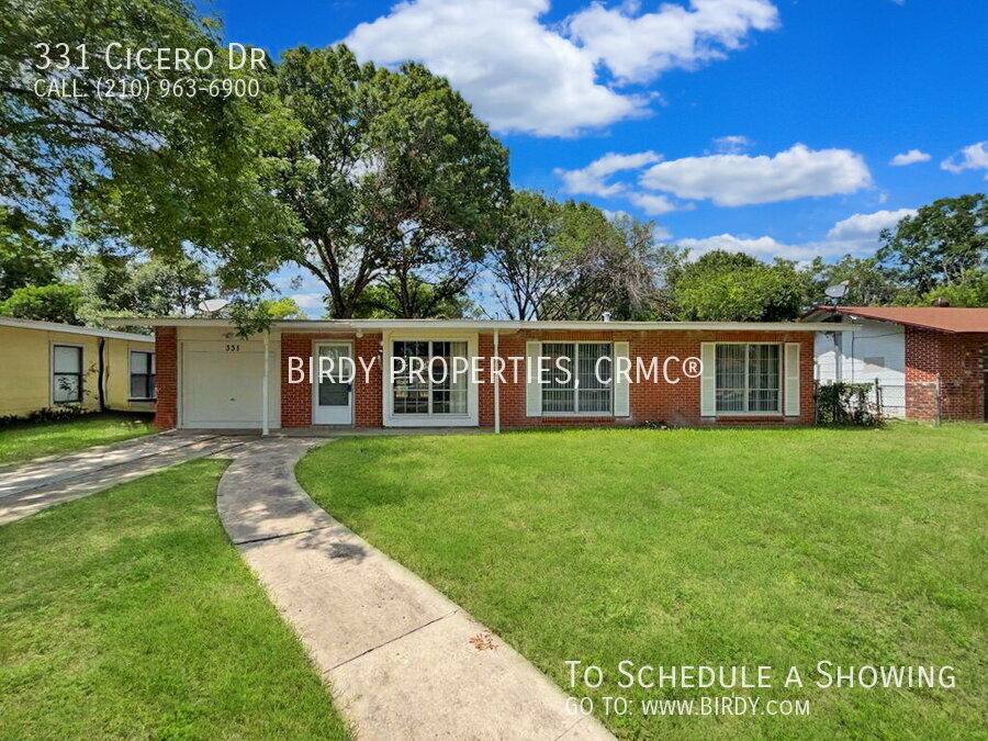 House for rent at 331 Cicero Dr, San Antonio, TX 78218