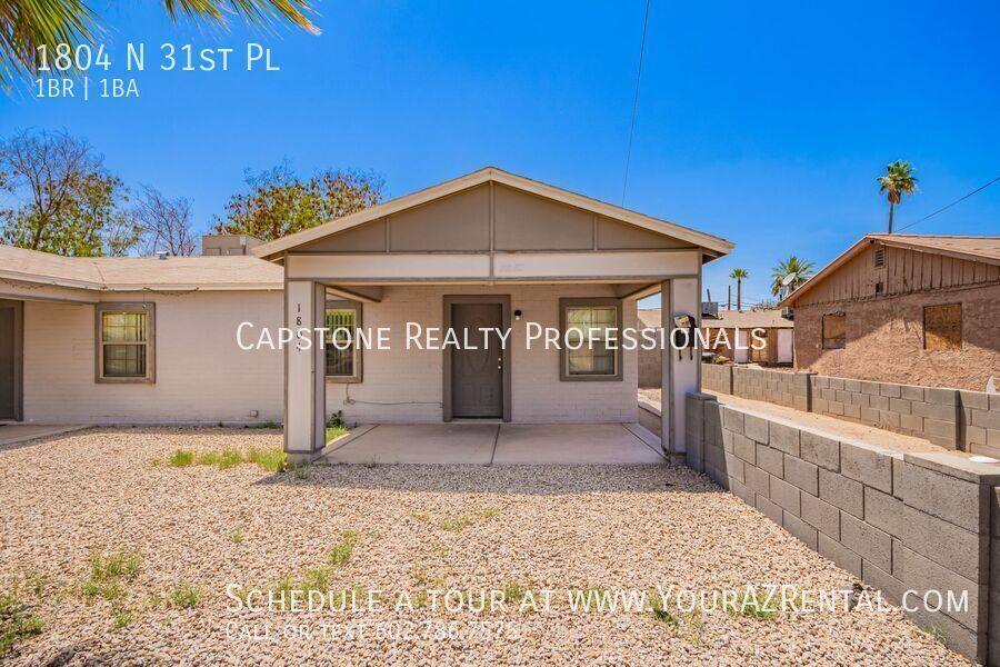 House for rent at 1804 N 31st Place, Phoenix, AZ 85008