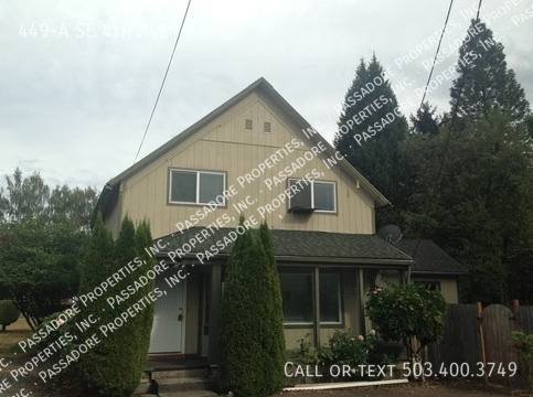 House for rent at 449-A SE 4th Ave, Hillsboro, OR 97123