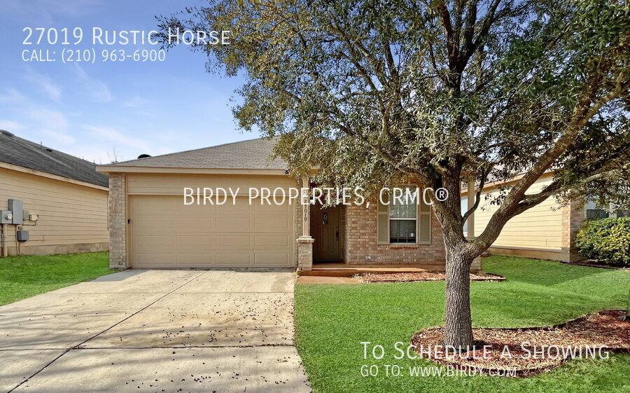 House for rent at 27019 Rustic Horse, San Antonio, TX 78260