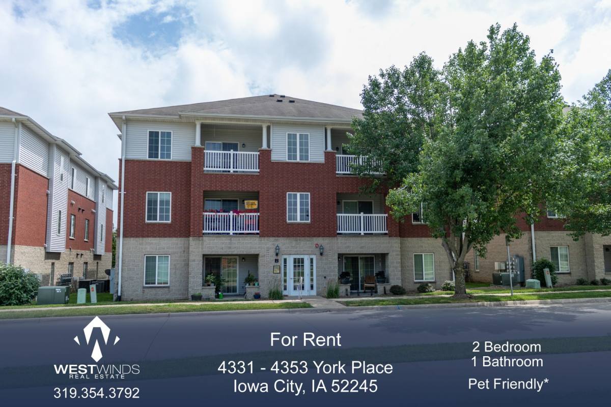 Apartment for rent at 4331-4351 York Place, Iowa City, IA 52245