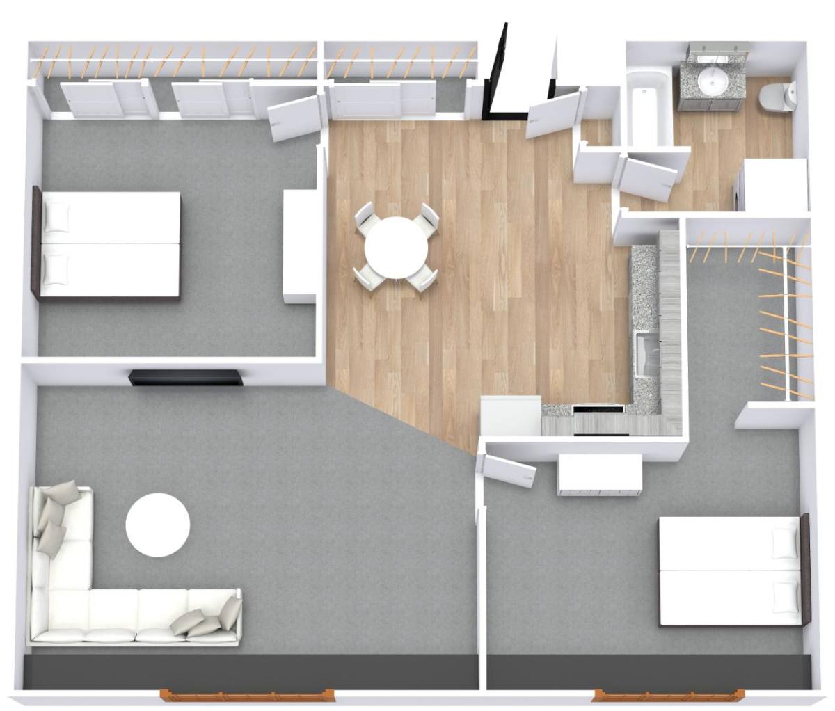 Apartment for rent at 502 W Brooklyn St #110, Syracuse, IN 46567