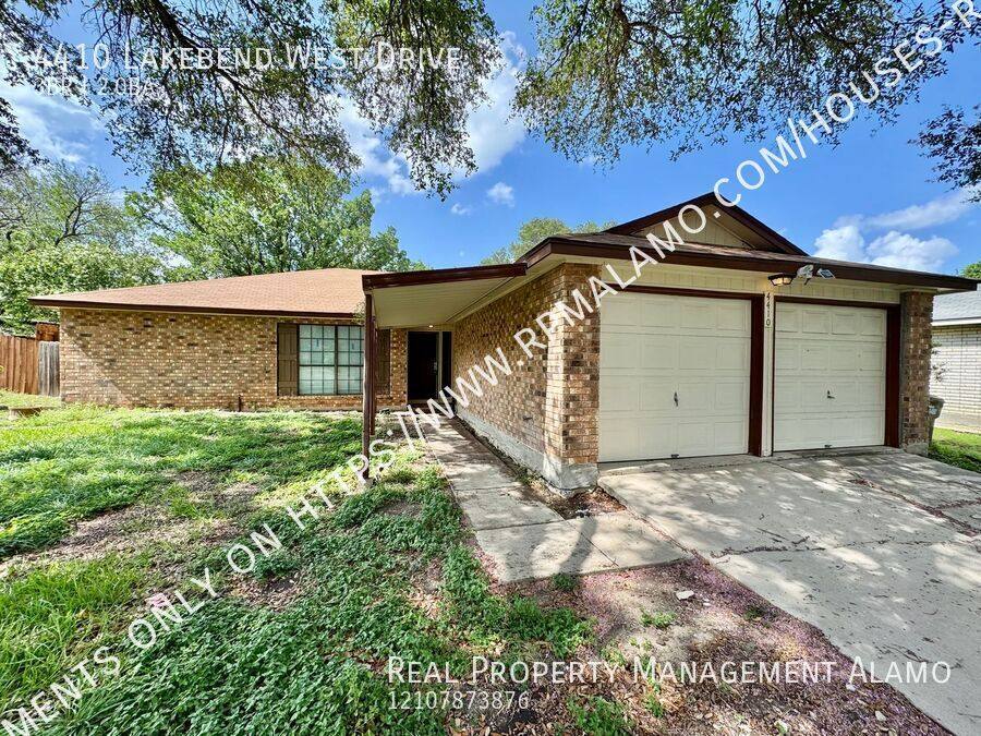 House for rent at 4410 Lakebend W Dr, San Antonio, TX 78244