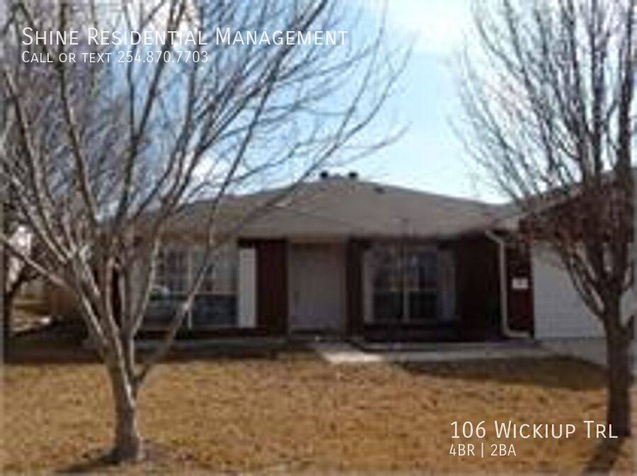 House for rent at 106 Wickiup Trail, Harker Heights, TX 76548