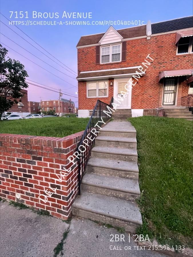 Townhouse for rent at 7151 Brous Ave, Philadelphia, PA 19149