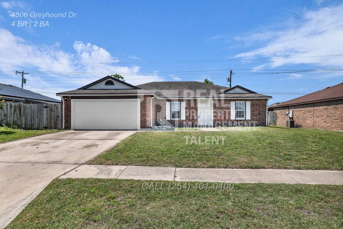 House for rent at 4506 Greyhound Dr, Killeen, TX 76549