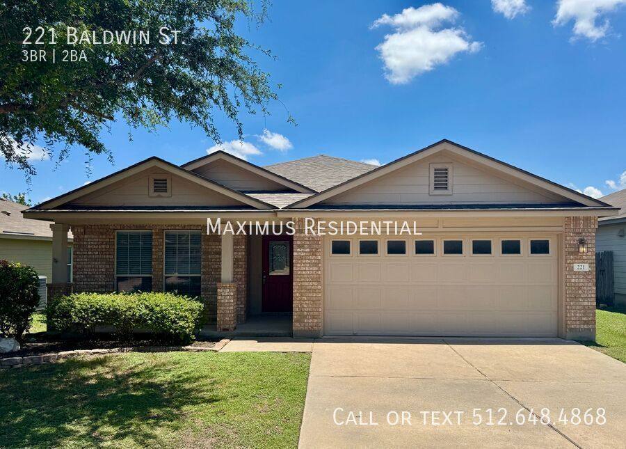 House for rent at 221 Baldwin St, Hutto, TX 78634