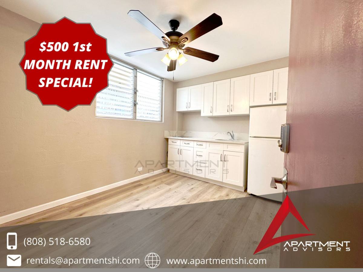 Apartment for rent at 2541 Kuhio Ave #101, Honolulu, HI 96815