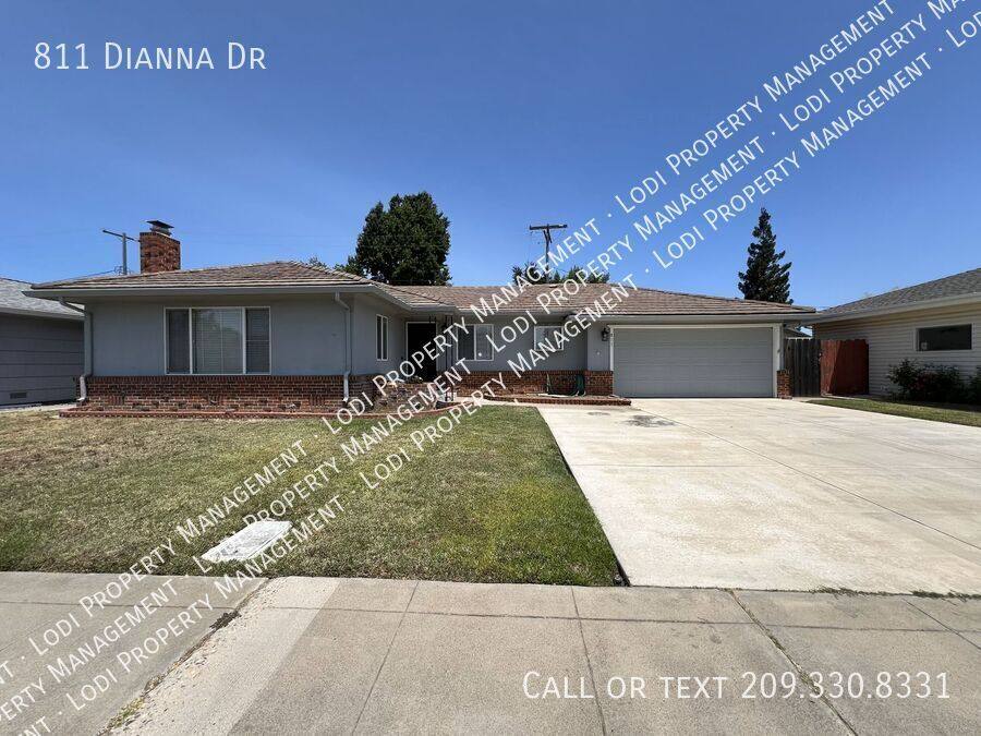 House for rent at 811 Dianna Dr, Lodi, CA 95240