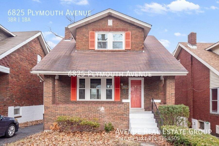House for rent at 6825 Plymouth Ave, Saint Louis, MO 63130
