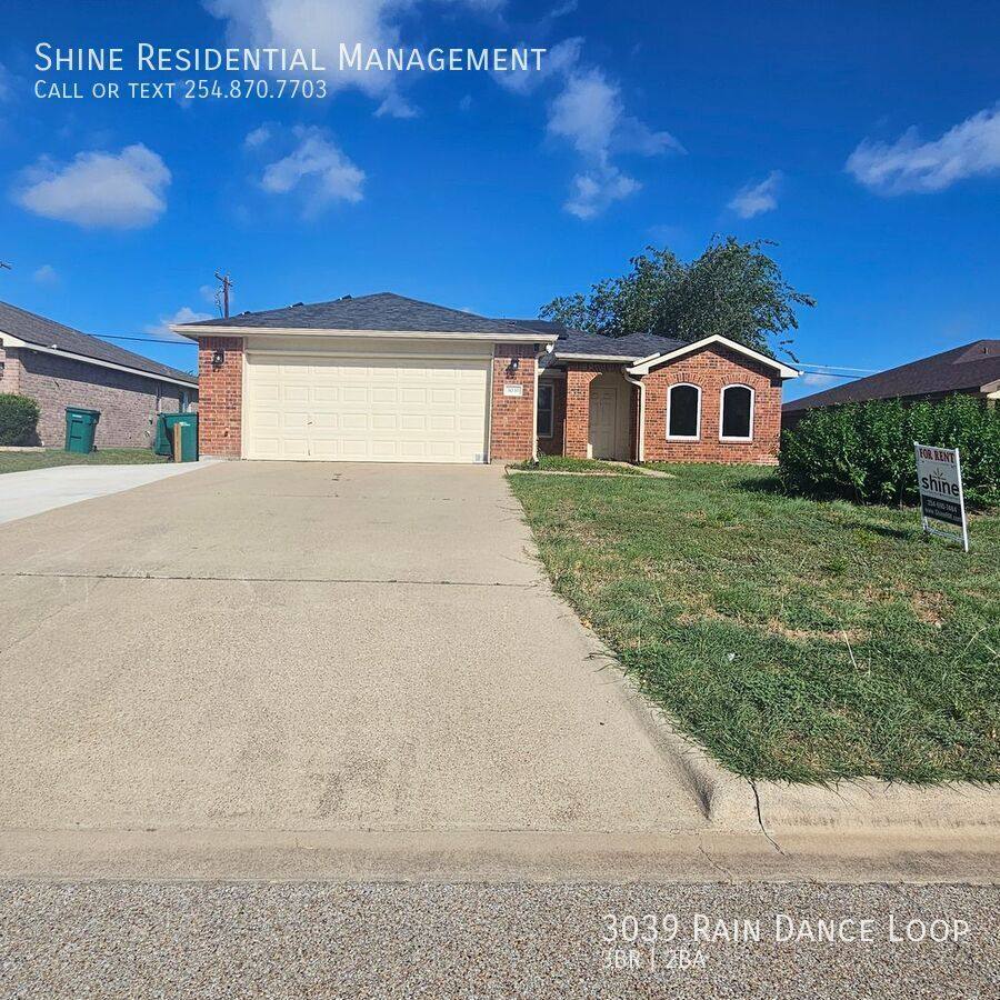 House for rent at 3039 Rain Dance Loop, Harker Heights, TX 76548