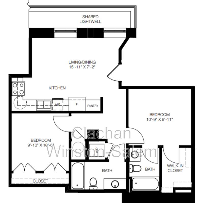 Apartment for rent at 50 W Fourth St, Winston Salem, NC 27101