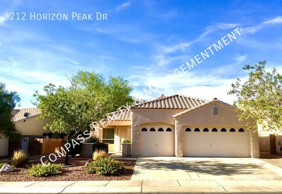 House for rent at 212 Horizon Peak Dr, Henderson, NV 89012